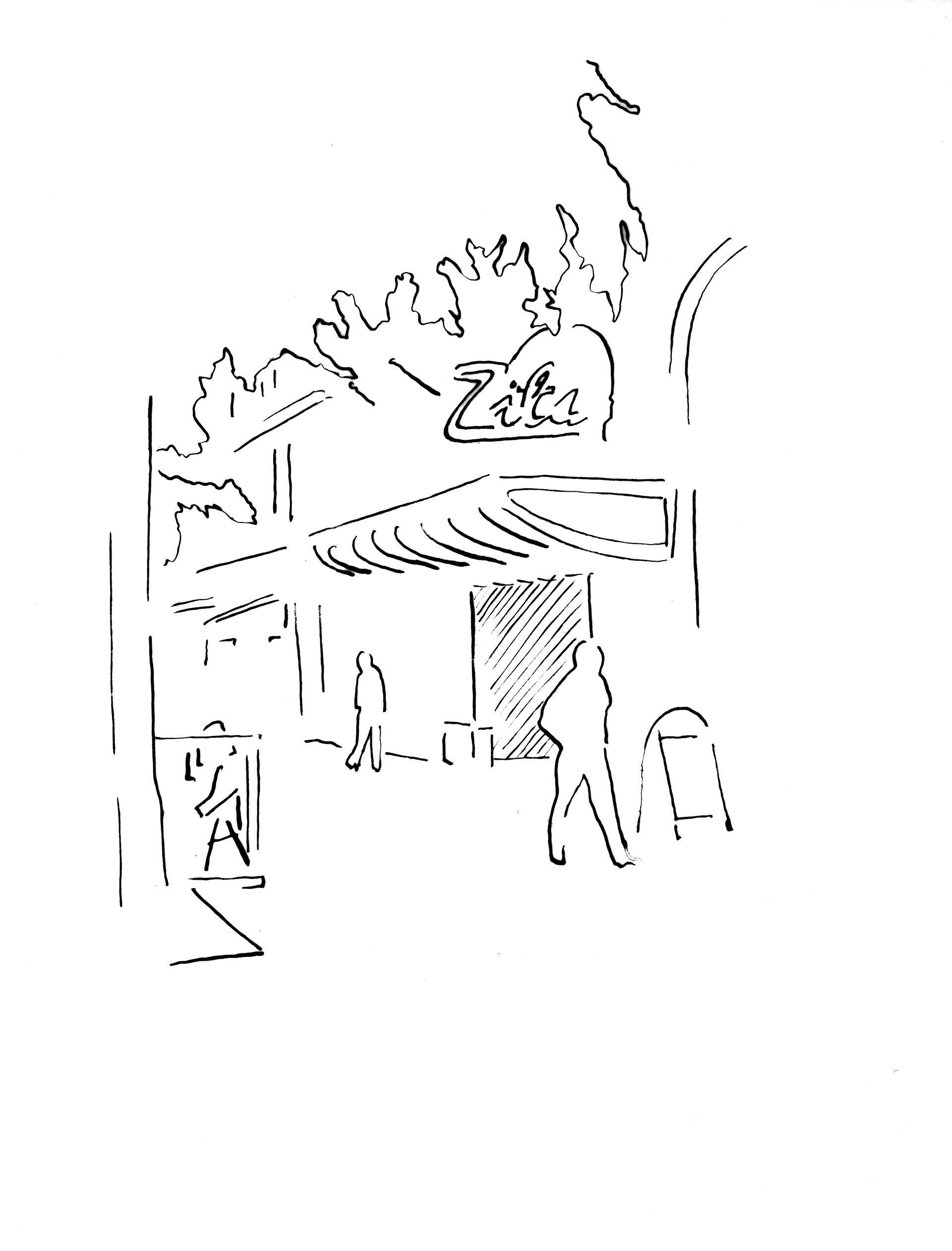 sketch of a cinema building-(c)an vanderhoydonck