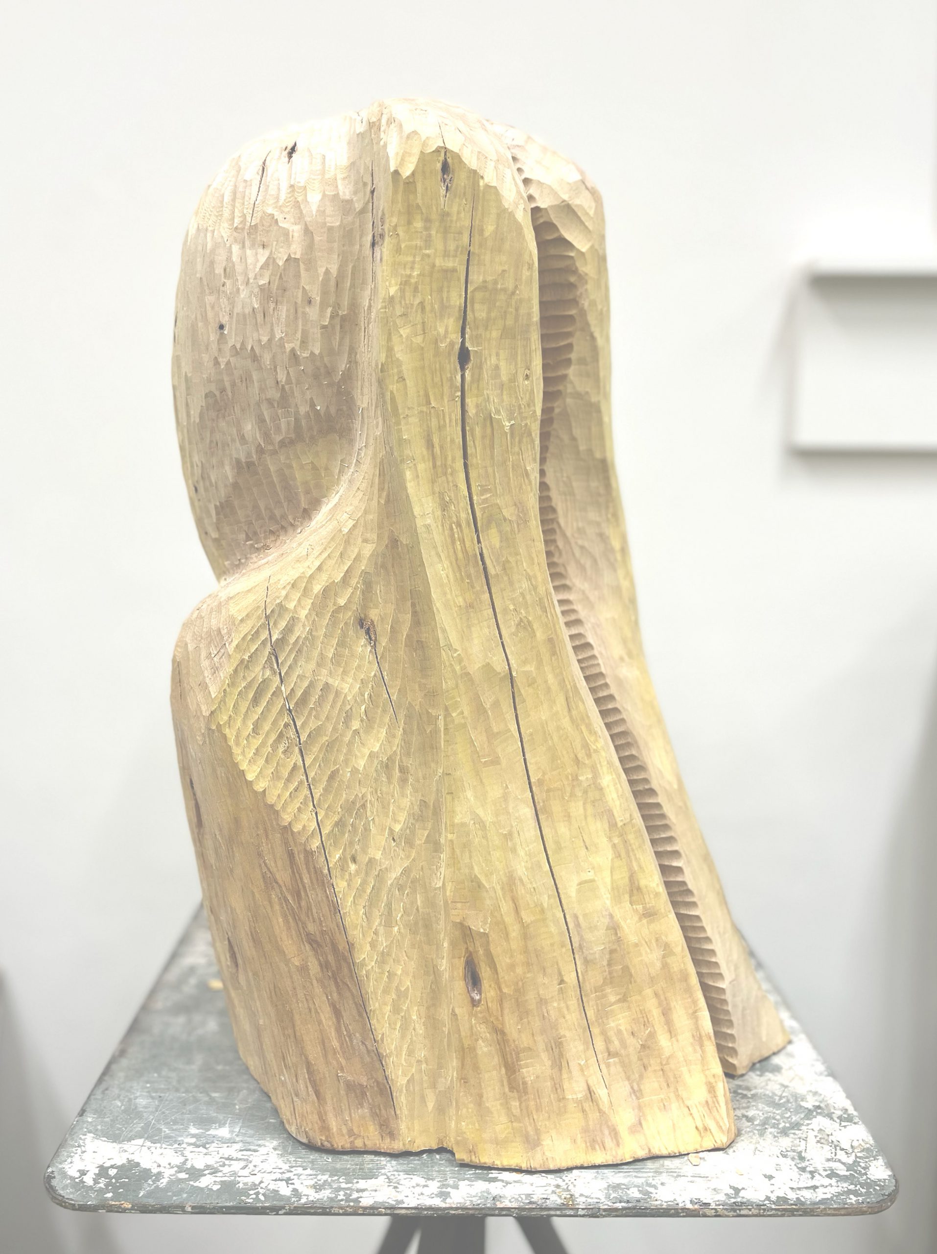 sculpture wood - grief@an vanderhoydonck