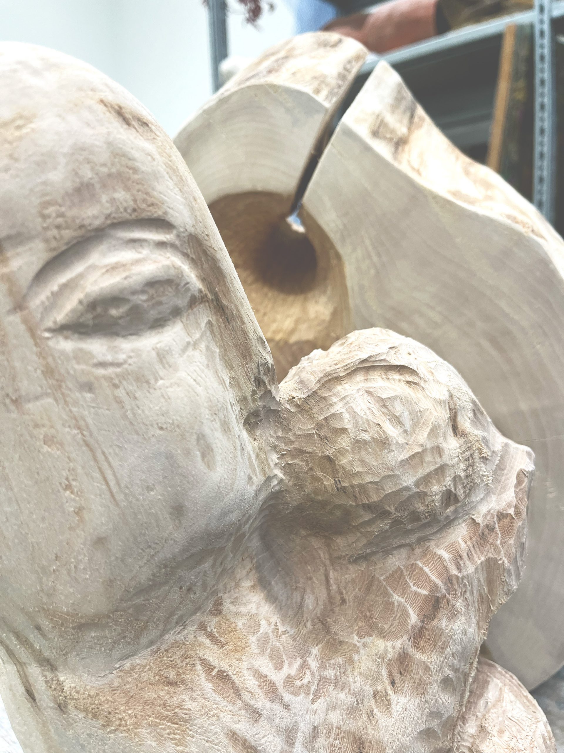 sculpture wood - impression of life@an vanderhoydonck